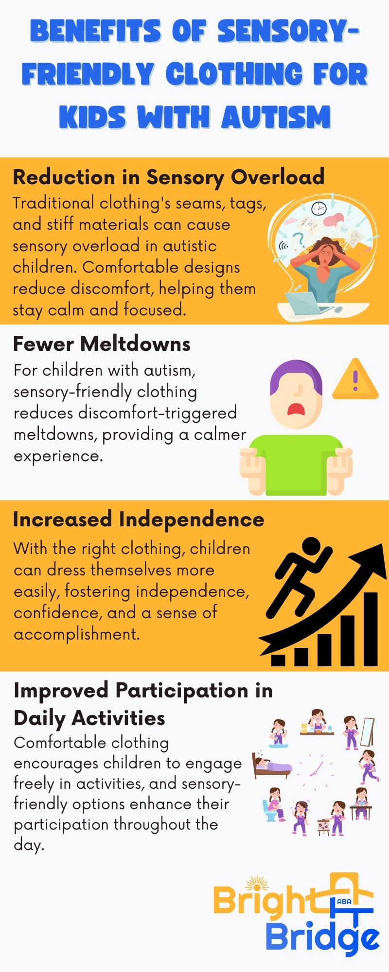 Illustration for 3 Benefits of Sensory-Friendly Clothing for Adults with Autism in ABA therapy