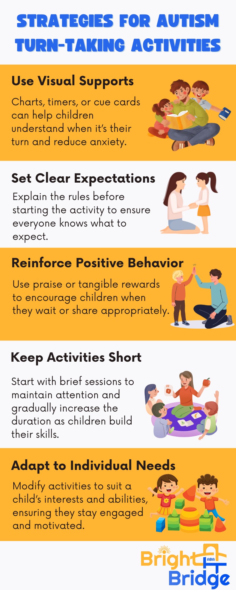 Illustration for How to Incorporate Turn-Taking into Daily Life in ABA therapy