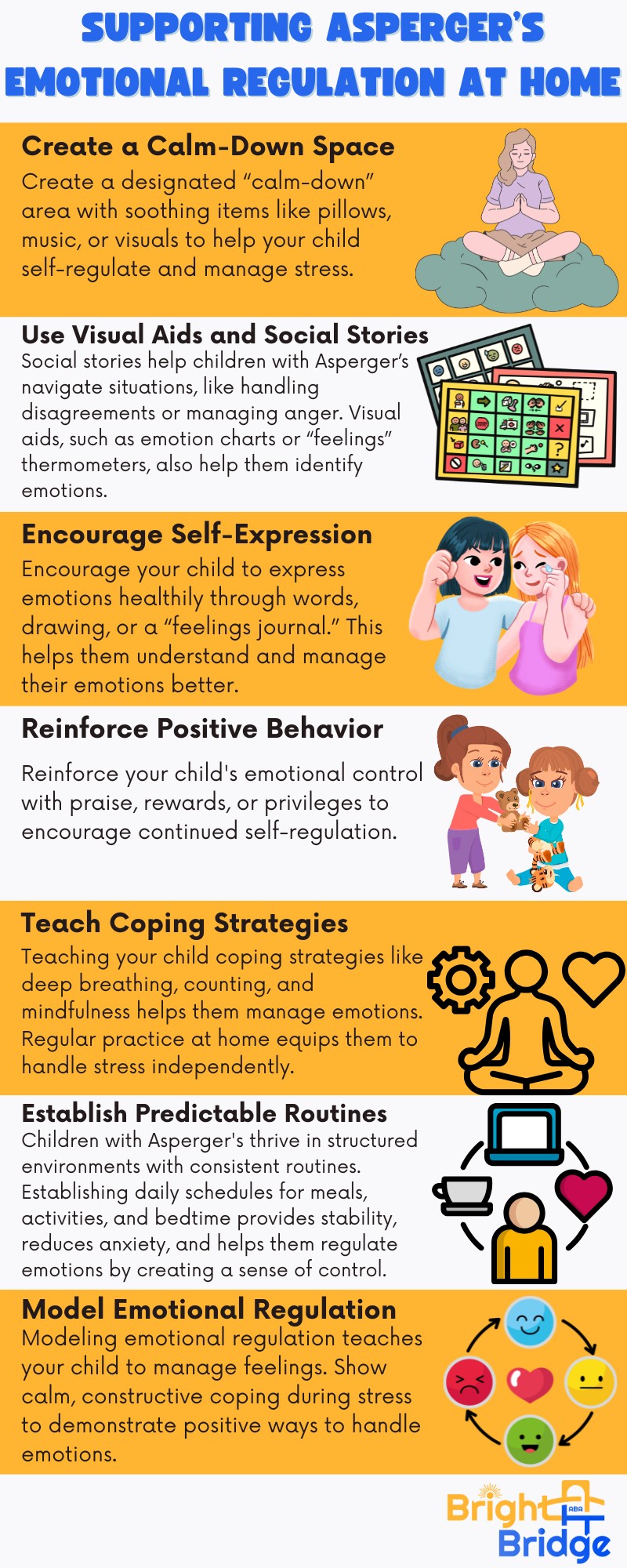 Illustration for How Does ABA Therapy Help with Asperger’s Emotional Regulation? in ABA therapy